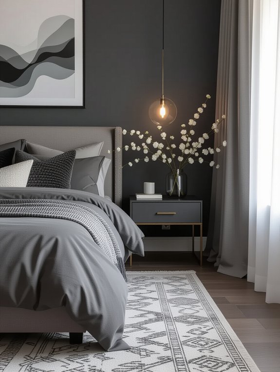 personalize dark grey decor