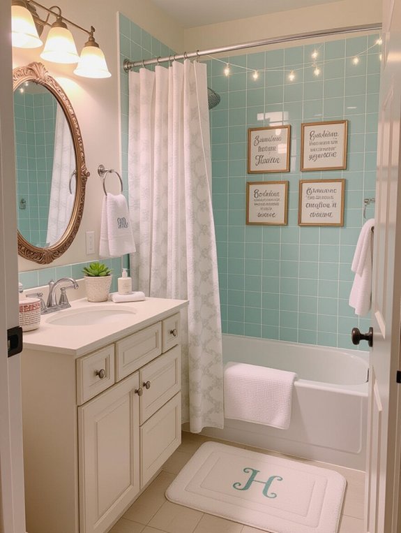 personalize your dorm bathroom