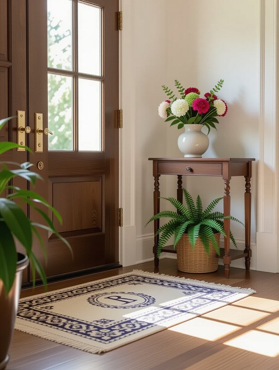 personalized charming entryway mats