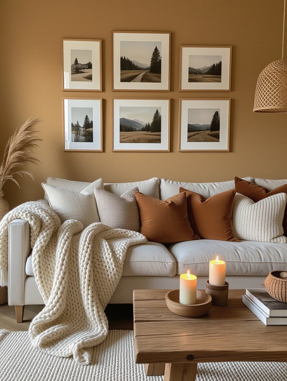 personalized cozy gallery wall