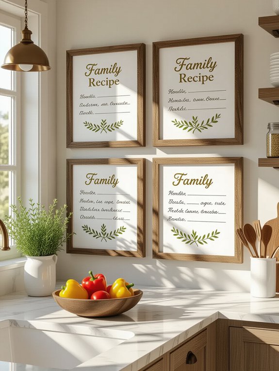 personalized culinary heritage prints