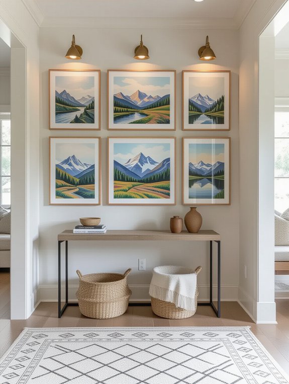 personalized entryway gallery wall