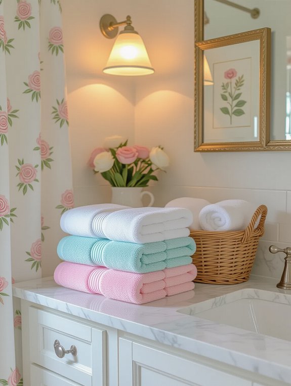 personalized monogrammed bathroom towels
