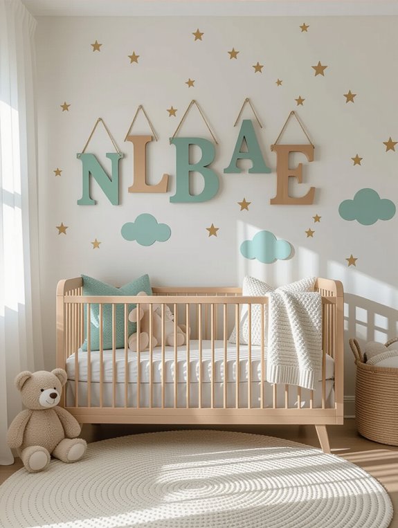personalized nursery name art