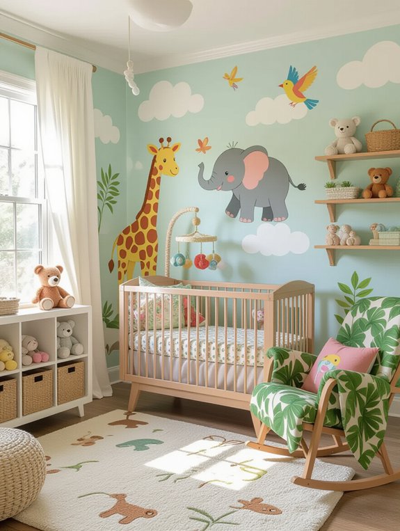 playful animal kingdom decor