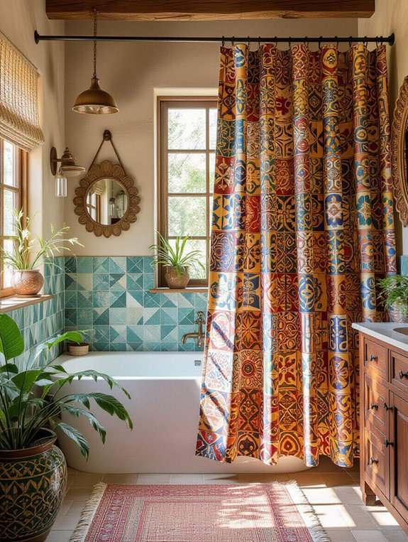 playful bathroom style statement