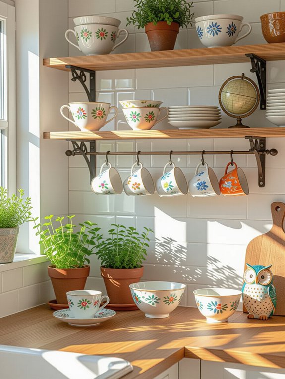 playful colorful kitchen decor