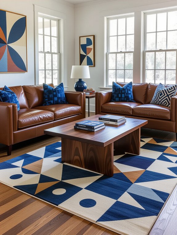 playful geometric design accents