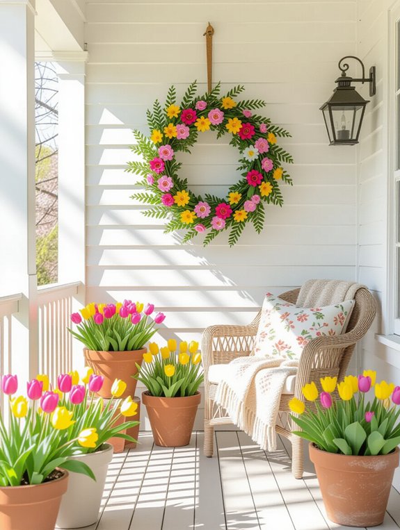 playful spring wreath designs