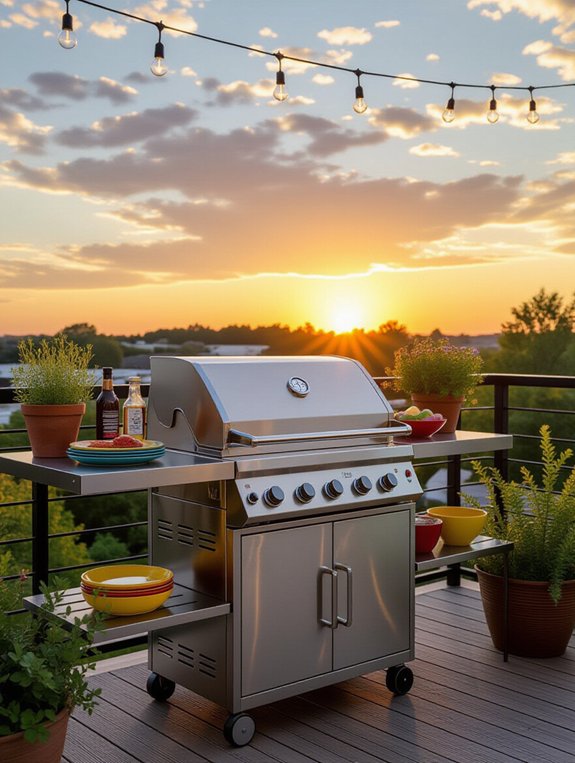 practical balcony grilling convenience