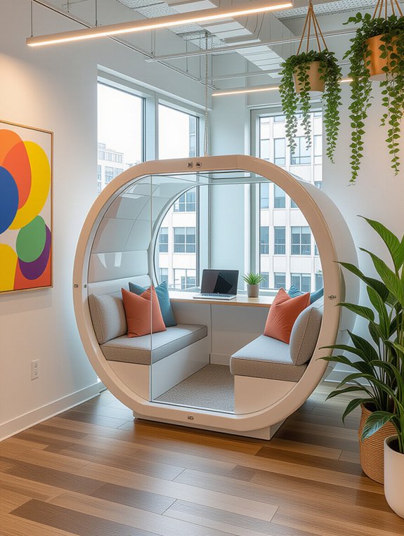 private distraction free workspaces