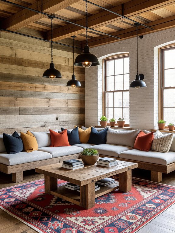 reclaimed wood for warmth