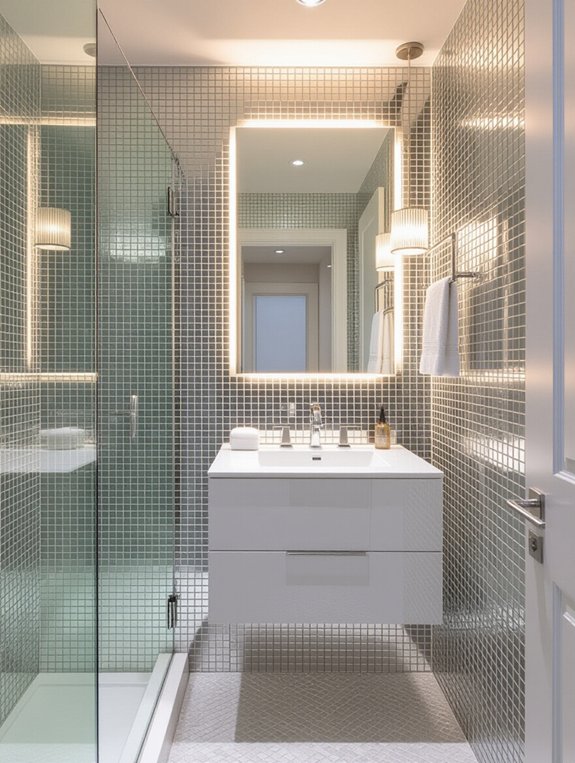 reflective surfaces enhance space