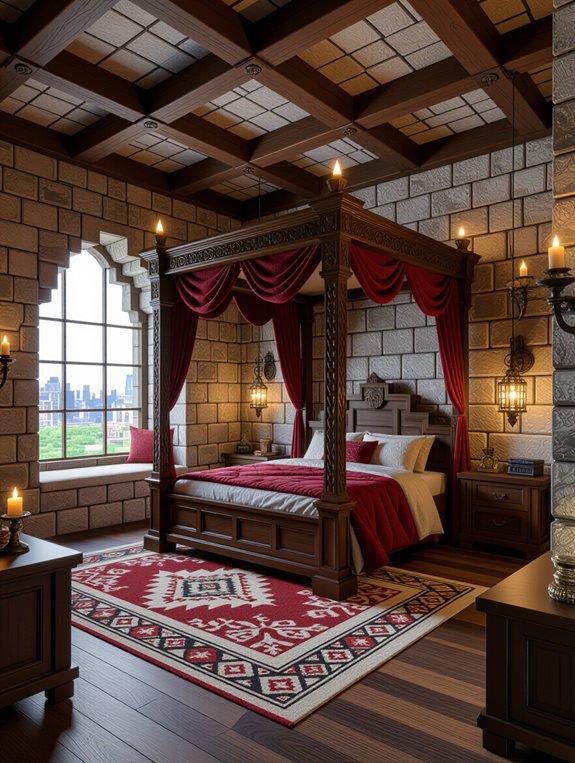 regal medieval castle retreat