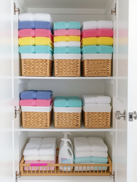 regularly clean linen closet