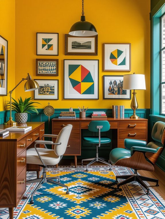 retro charm in office design