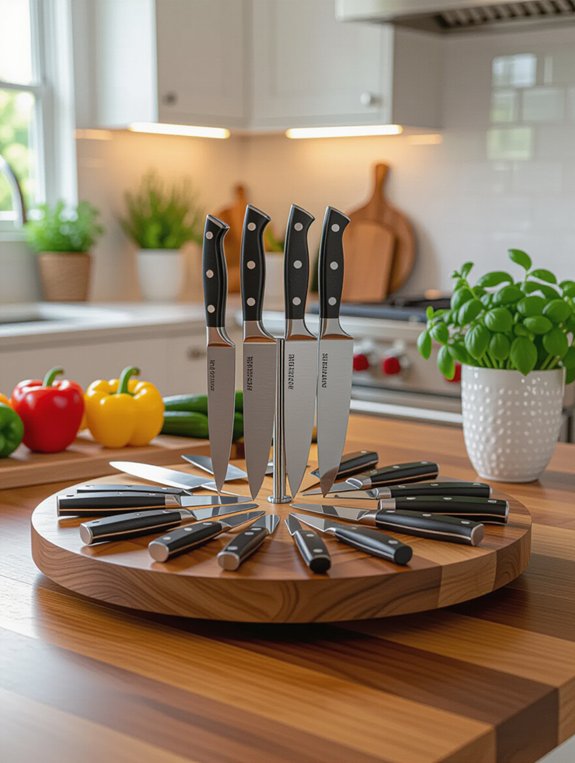 rotating knife storage solution
