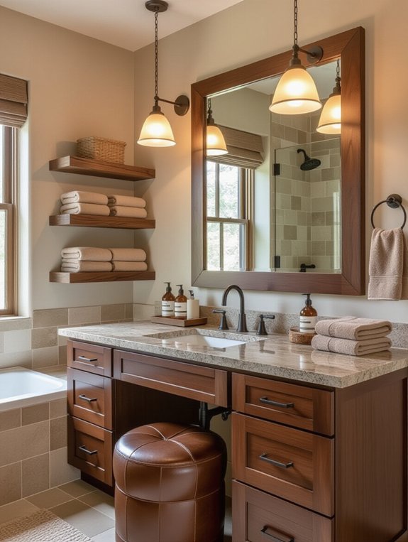 rugged elegance with leather