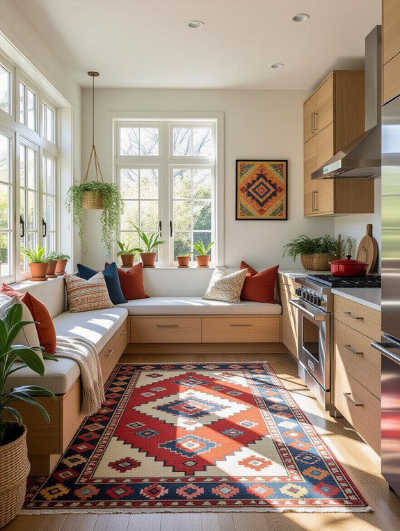 rugs define and unify spaces