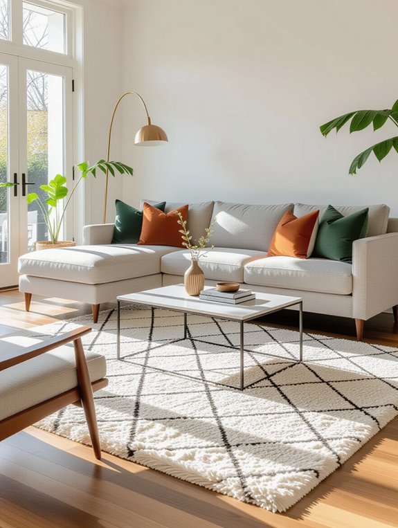 rugs unify and soften