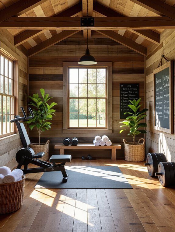 rustic charm meets fitness