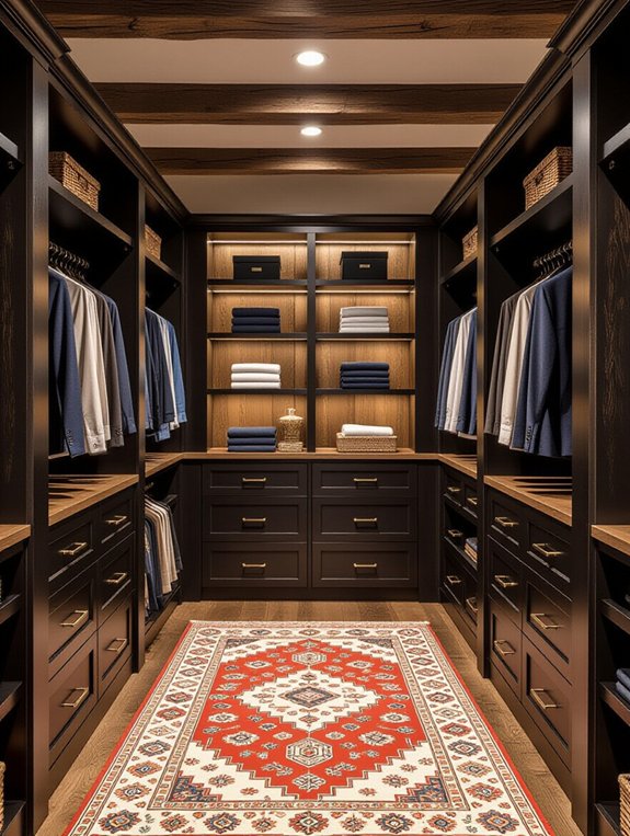 rustic closet design elements