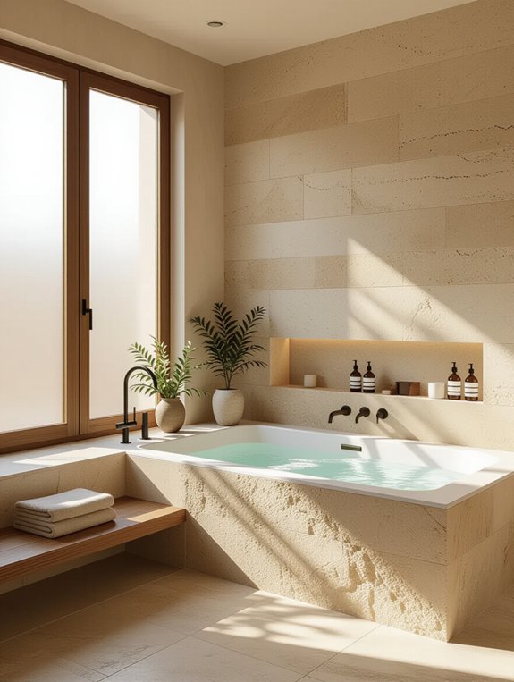 rustic elegance in bathrooms