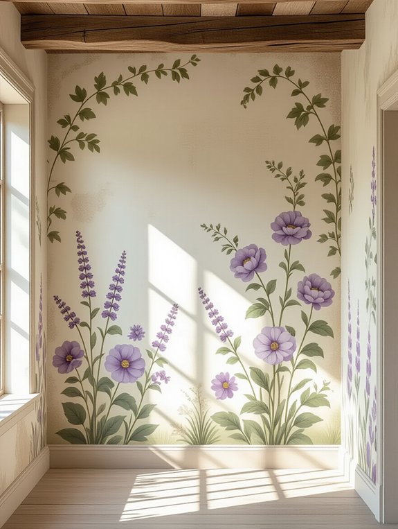 rustic floral home decor