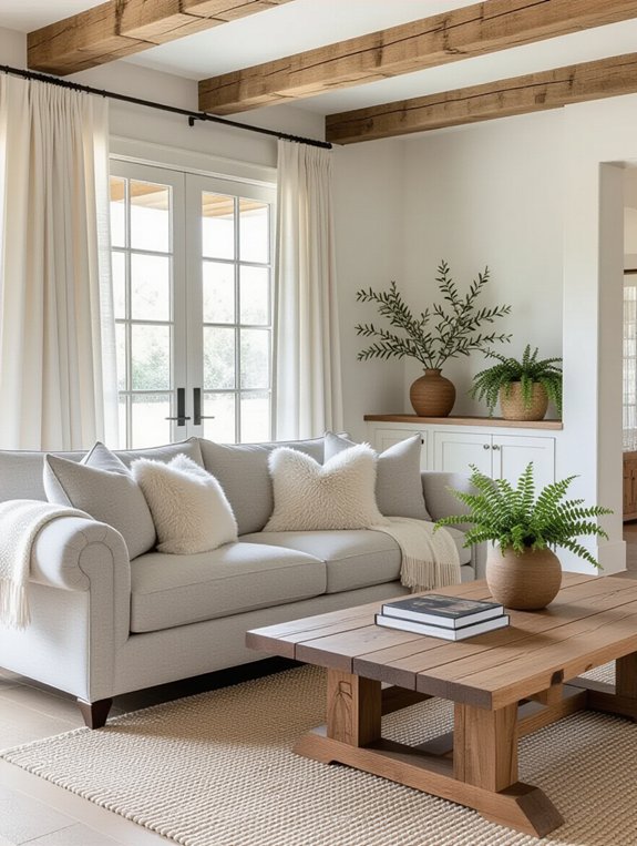 rustic gray couch decor