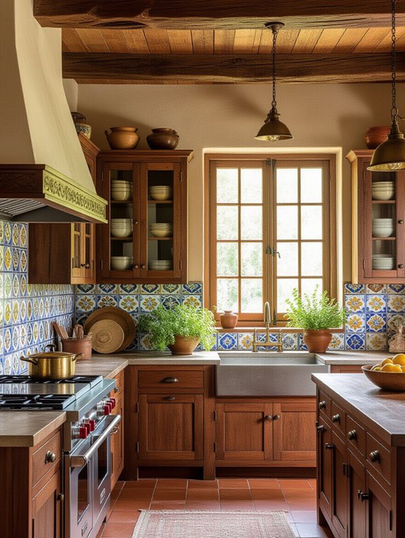 rustic kitchen with warmth