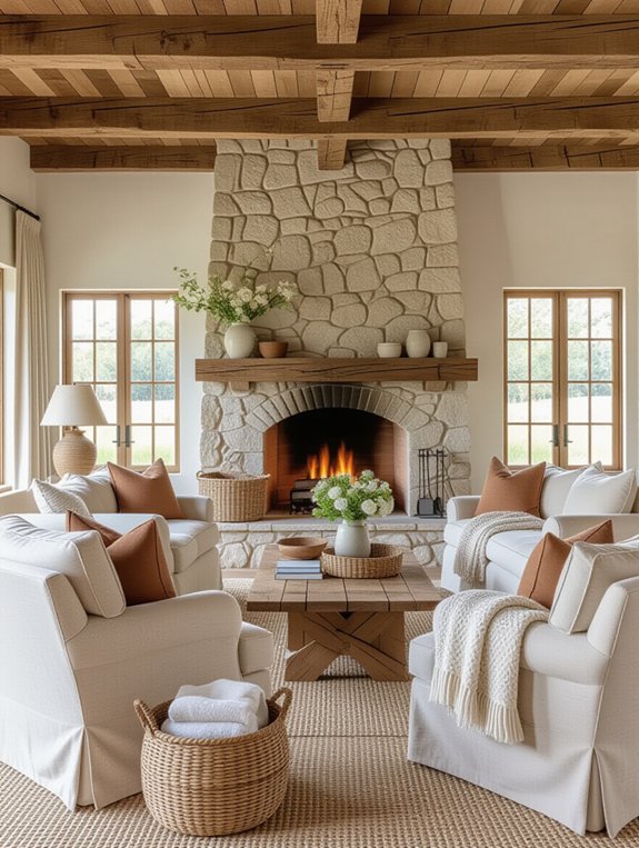 rustic stone cottage decor