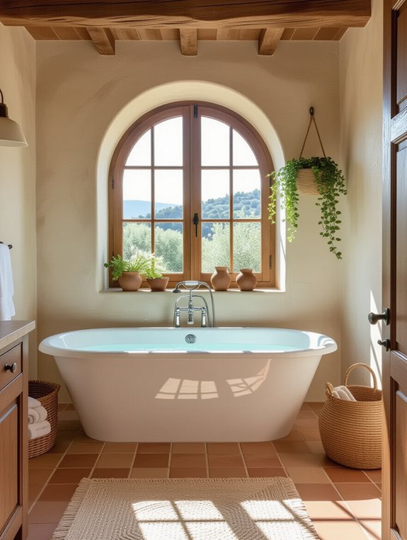 rustic terracotta tile charm