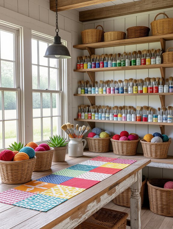 rustic warmth for creativity