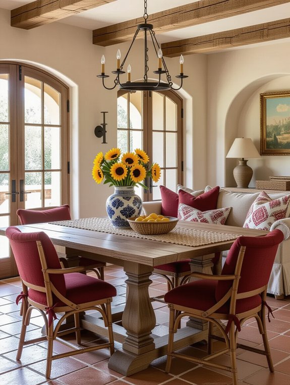 rustic wooden furniture details