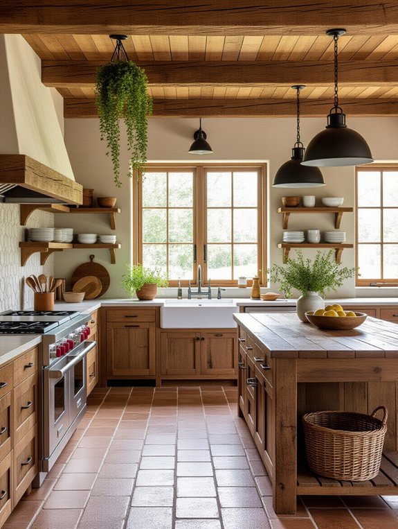 rustic wooden kitchen charm