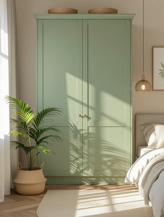 sage green bedroom tranquility