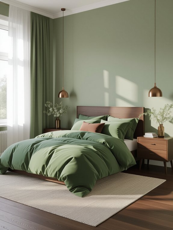 sage green dark wood harmony