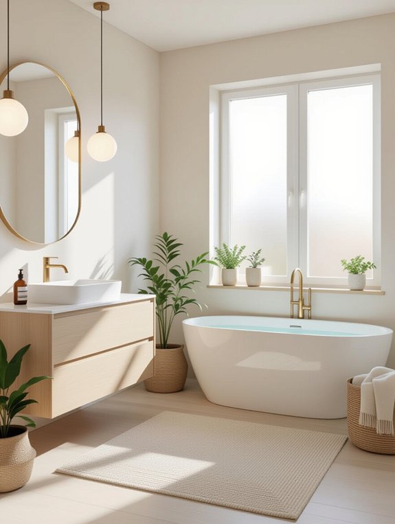 scandinavian minimalist bathroom design