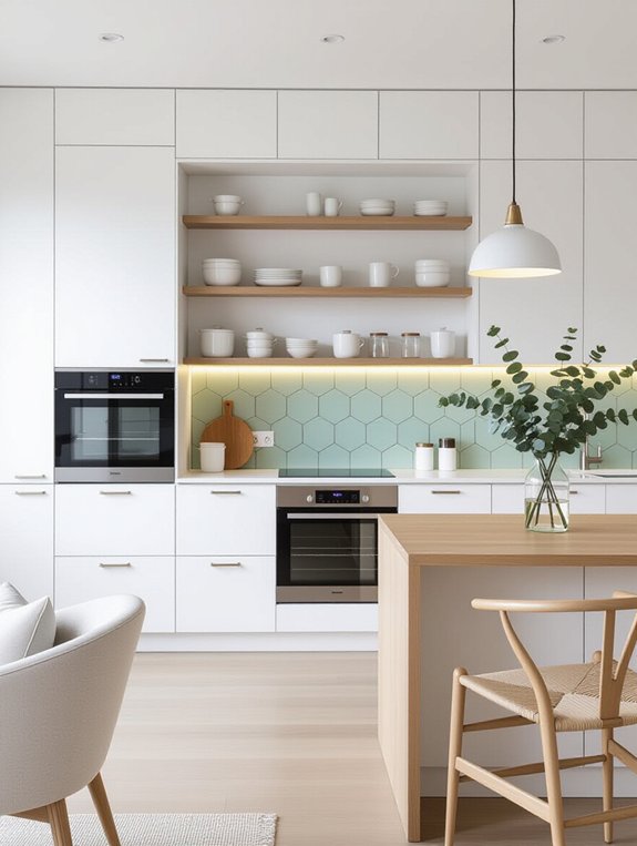 seamless scandinavian kitchen design