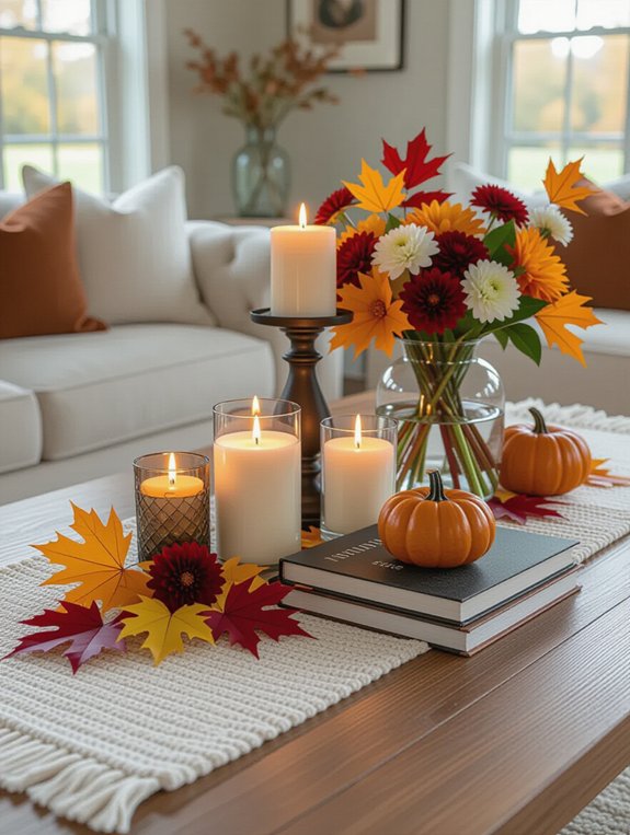 seasonal coffee table decor