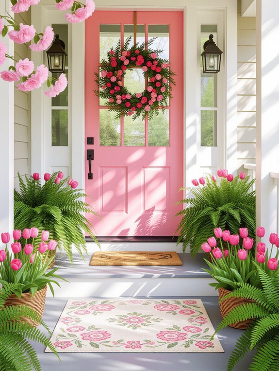seasonal spring door mats