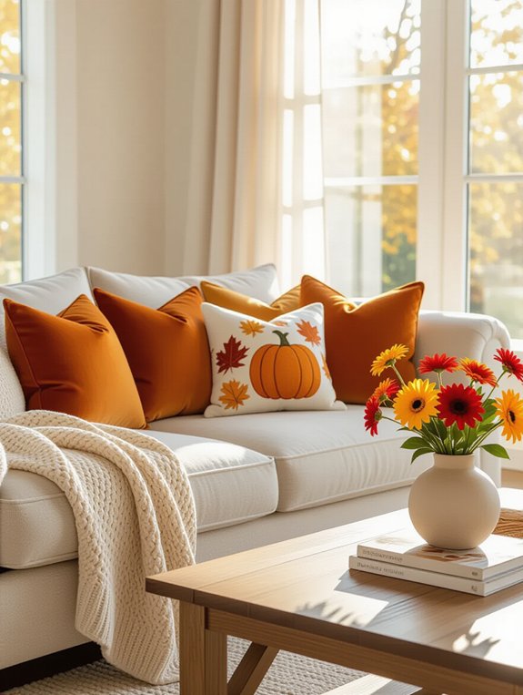 seasonal themed decorative pillows