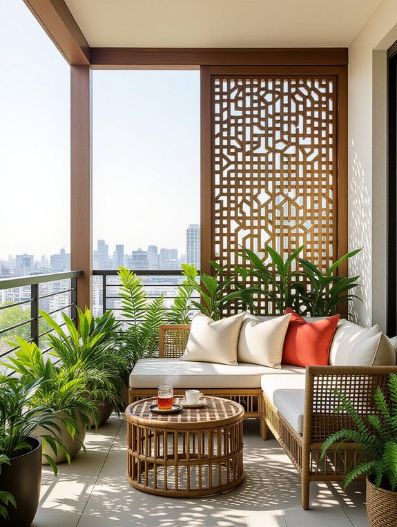 secluded balcony privacy options