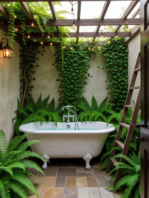 secret garden bathtub retreat