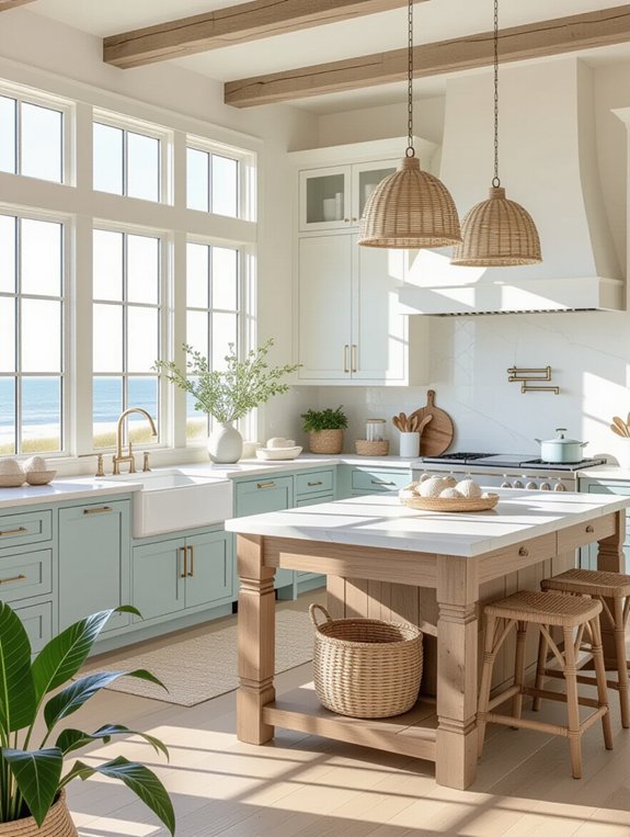 serene beachside kitchen vibes
