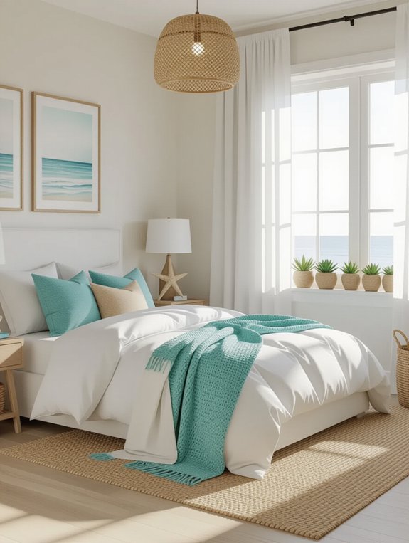 serene coastal bedroom decor