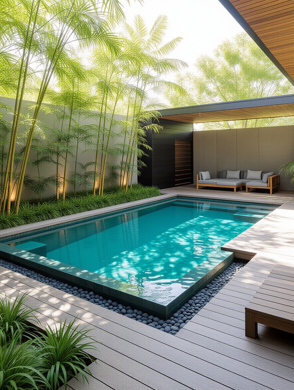 serene contemporary zen garden