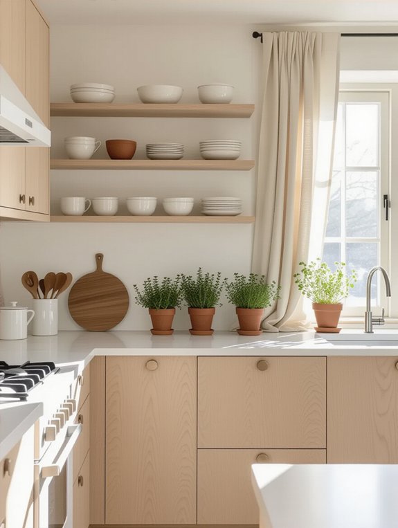 serene functional minimal kitchen