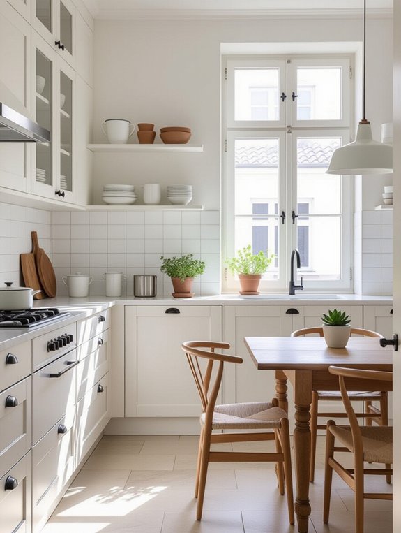 serene functional minimalist kitchen