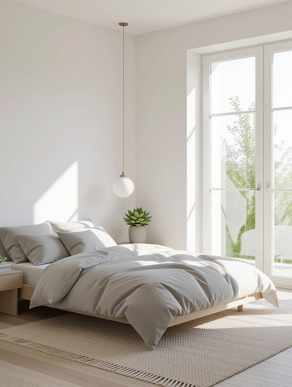 serene minimalist bedroom retreat